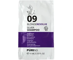 PURING 09 BlondeResolve Sidabrinis Šampūnas šampūnas, 10 ml