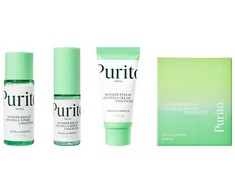 PURITO dovanų rinkinys bekvapėms odos priežiūros priemonėms „Wonder Releaf Centella Unscented Mini Kit“