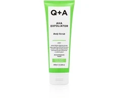 Q+A AHA Exfoliator Body Scrub Kūno šveitiklis su AHA rūgštimi, 250 ml