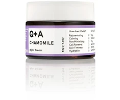 Q+A Chamomile Night Kreminis Raminamasis naktinis veido kremas, 50g