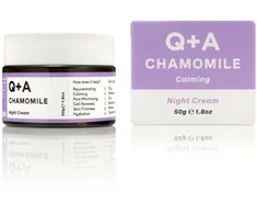 Q+A Chamomile Night Kreminis Raminamasis naktinis veido kremas, 50g