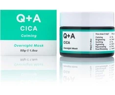 Q+A Cica Calming Overnight Mask raminamoji naktinė veido kaukė, 50 g