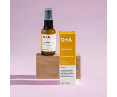 Q+A GLOW HEROES Gift Set odos priežiūros priemonių rinkinys su vitaminu C