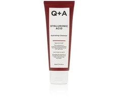 Q+A Hyaluronic Acid Hydrating Valiklis Drėkinamasis veido prausiklis, 125 ml