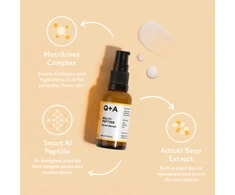 Q+A Multi-Peptide Facial Serum veido serumas su peptidais, 30 ml
