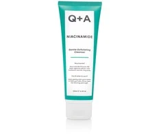 Q+A Niacinamide Gentle Exfoliating Valiklis Švelnus šveičiamasis veido prausiklis, 125 ml
