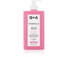 Q+A Vitamin A.C.E. Cleansing Shower OIl Valomasis dušo aliejus, 250 ml