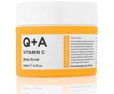 Q+A Vitamin C Body Scrub kūno šveitiklis su vitaminu C, 200 ml
