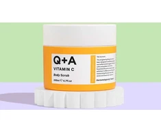 Q+A Vitamin C Body Scrub kūno šveitiklis su vitaminu C, 200 ml