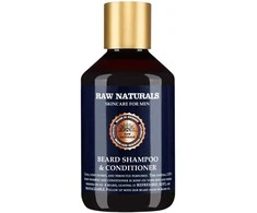Raw Naturals Beard Šampūnas &amp; Conditioner 100% vegan Beard Šampūnas Softness, 250 ml