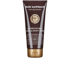 Raw Naturals Supernatural 100% vegan Hair Šampūnas Conditioner &amp; Dušo želė 3-In-1, 200 ml