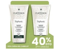 René Furterer Triphasic Anti-Hair Loss Šampūnas šampūnas nuo plaukų slinkimo, 2 x 200 ml