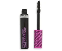 Makeup Revolution Relove Power Lash Vegan Atsparus vandeniui Volume Blakstienų tušas Juodas, 8 ml