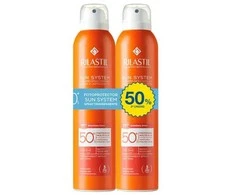 Rilastil Sun System Dry Touch Purškiklis SPF 50 apsauga nuo saulės, 2 x 200 ml