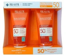 Rilastil Sun System Velvet Lotion SPF 50+ apsauginis losjonas nuo saulės, 2 x 200 ml