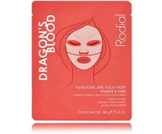 Rodial Dragon's Blood Hyaluronic Mask drėkinanti dviejų dalių gelinė veido kaukė, 34 g