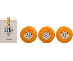 Roger &amp; Gallet Bois D'Oranžinis Wellbeing Soaps Set muilų rinkinys, 3 x 100 g
