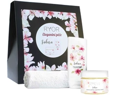 RYOR Sakura dárková sada peeling 325 g + sprchový gel, 200 ml