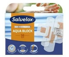 "Salvelox Aquablock" įvairaus dydžio pleistrai 18 vnt