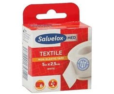 Salvelox Esparadrapo Téxtil Baltas pleistra 5mx2