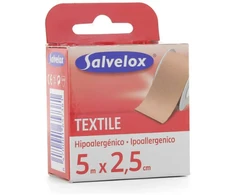 Salvelox Tekstilė Ipoalerginė 5x2,5cm