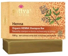 Kietasis šampūnas Henna, ekologiškas, Sattva Ayurveda, 100g