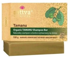 Kietas šampūnas Tamanu, ekologiškas, Sattva Ayurveda, 100g