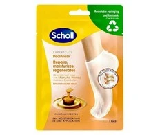 Scholl drėkinamoji pėdų kaukė su manukos medumi Expert Care PediMask™ (kojų kaukė su manukos medumi) 1 pora