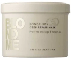 Schwarzkopf Professional BlondMe Bondfinity Deep Repair Mask giliai atkurianti kaukė šviesiems plaukams, 500 ml