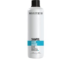 Selective Professional New ALGHE MARINE Valomasis šampūnas atstatantis galvos odos riebalinių liaukų veiklą, 1000 ml