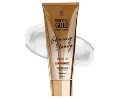 Dripping Gold Savaiminio įdegio kremas Vidutinio/tamsumo lašantis auksinis švytintis pastovus (laipsniškas įdegis) 200 ml
