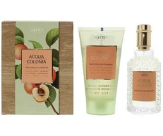 Set 4711: Acqua Colonia Baltas Peach &amp; Coriander Eau De Cologne Unisex, 50 ml + Acqua Colonia Baltas Peach &amp; Coriander Moisturizing Dušo želė Body All Skin Types, 75 ml