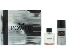 Rinkinys Antonio Banderas: Power of Seduction tualetinis vanduo vyrams, 100 ml + Power of Seduction 24 val. apsaugos dezodorantas, purškiklis vyrams, 150 ml