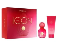 Set Antonio Banderas: The Icon – vandens parfiumas moterims, 100 ml + The Icon drėkinamasis losjonas kūnui, 75 ml
