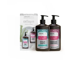 Set Arganicare: Collagen Hair Šampūnas Revitalizing, 400 ml + Collagen Hair Conditioner Strengthening &amp; Repairing, 400 ml
