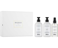 Set Balmain: Volume Hair Šampūnas Hydrating, 300 ml + Volume Hair Conditioner Moisturizing, 300 ml + Volume Plaukų lakas Treatment Conditioning, 200 ml + Balmain Scalp