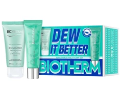 Set Biotherm: Aquasource Hyalu Plump Moisturizing Daily Gel Kreminis For Face, 30 ml + Biosource Eliminates Impurities Cleansing Foam, 50 ml