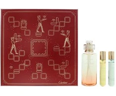 Set Cartier: Rivieres de Cartier Insouciance Eau De Toilette Unisex, 100 ml + Rivieres de Cartier Luxuriance Eau De Toilette Unisex, 10 ml + Allegresse Eau De Toilette Unisex, 10 ml