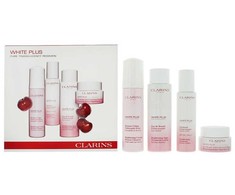 Set Clarins: Baltas Plus Hydrating Day Emulsion For Face, 75 ml + Baltas Plus Brightening Cleansing Foam, 150 ml + Baltas Plus Brightening Lotion For Face, 200 ml + Baltas Plus Brightening Gel Mask For Face, 50 ml