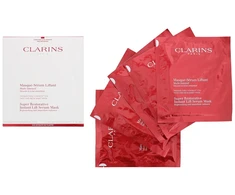 Set Clarins Super Restorative Lifting Sheet Mask For Face Once Or Twice A Week, 5 vnt., 30 ml