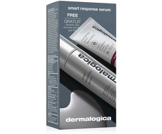 Setas Dermalogica: Smart Response be parabenų – glotninantis/stangrinantis ir drėkinantis dienos serumas veidui, 30 ml + Dynamic Skin drėkinamasis kremas veidui SPF 50, 7 ml + Gua Sha veido masažo akmuo