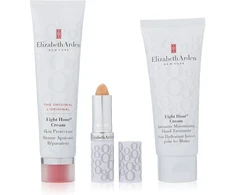 Set Elizabeth Arden: Eight Hour Intense Moisture Hand Kreminis, 30 ml + Eight Hour Protective Kreminis For Face, 50 ml + Eight Hour Lip Protectant Stick Kreminis Lipstick, 3 g