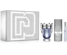 Set Paco Rabanne: Invictus Dezodorantas Purškiklis For Men, 150 ml + Invictus Eau De Toilette For Men, 100 ml + Invictus Eau De Toilette For Men, 10 ml