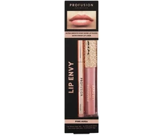 Set Profusion Cosmetics: Lip Envy Rožinė Aura Lūpų blizgis 3.5 ml + Lip Envy Rožinė Aura Lip Liner 0.3 g