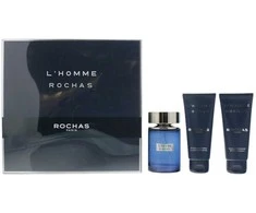 „Rochas“ rinkinys: „L'Homme Rochas“ tualetinis vanduo vyrams, 100 ml + „L'Homme Rochas“ drėkinamasis balzamas po skutimosi visiems odos tipams, 100 ml + „L'Homme Rochas“ drėkinamasis balzamas po skutimosi, 100 ml