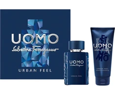 Set Salvatore Ferragamo: Uomo Urban Feel Eau De Toilette For Men, 50 ml + Uomo Urban Feel Dušo želė For All Skin Types, 50 ml