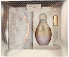 Sarah Jessica Parker Lovely You rinkinys moterims (EDP, 100 ml + EDP, 10 ml + Rose Clutch delninė)