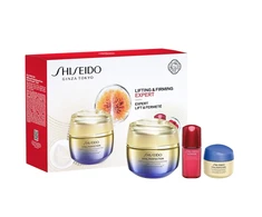 Rinkinys „Shiseido“: „Vital Perfection Uplifting &amp; Firming“ veido kremas, 50 ml + „Vital Perfection Firming Overnight“ veido kremas, 15 ml + „Ultimune Power Infusing“ serumas veidui, 10 ml