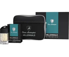Set Tonino Lamborghini: Millennials Dinamico Eau De Toilette For Men, 40 ml + Millennials Dinamico Zippered GWP Textile Pouch