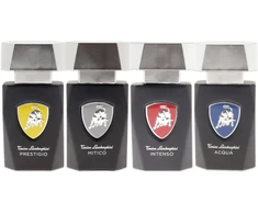Versace Set Tonino Lamborghini: Prestigio Eau De Parfum For Men, 15 ml + Mitico Eau De Parfum For Men, 15 ml + Intenso Eau De Parfum For Men, 15 ml + Acqua Eau De Parfum For Men, 15 ml